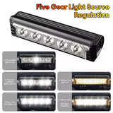 2800LM 4800mAh Super Bright LED Light Bar USB Rechargeable Bicycle Headlight 5 Mode Waterproof - TDRMOTO