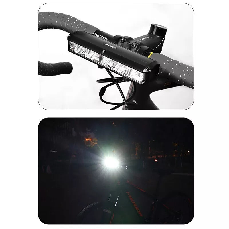 2600LM 8000mAh Rechargeable Bike Lights Bike Front Light Headlight lamp Bar USB Waterproof
