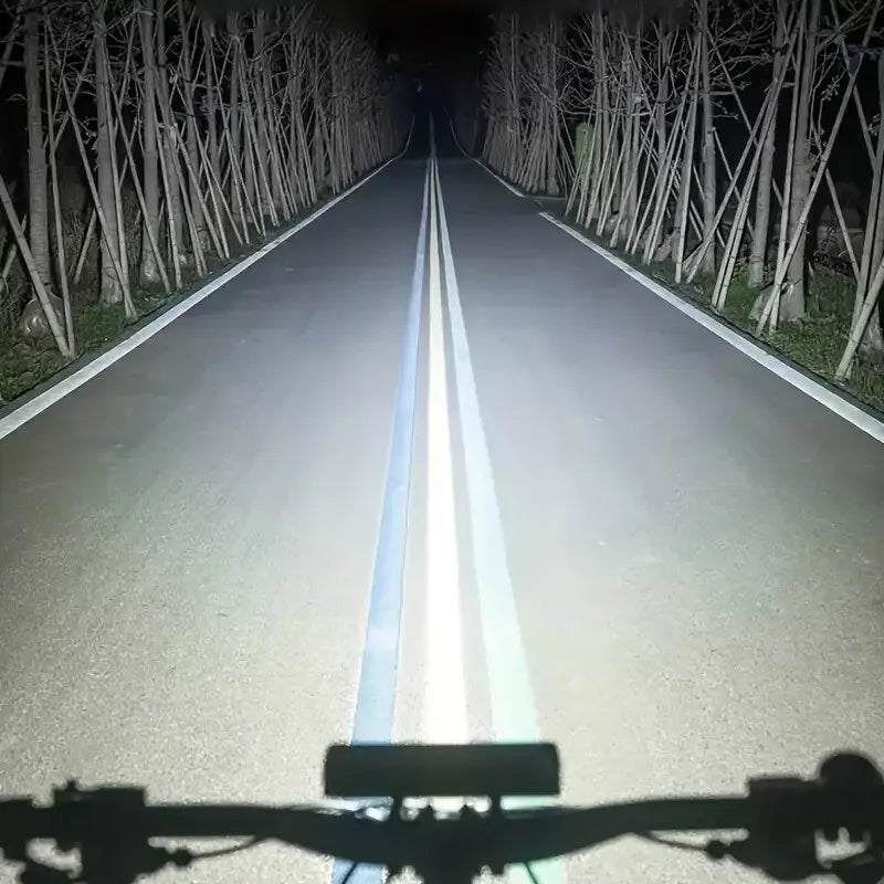 2600LM 8000mAh Rechargeable Bike Lights Bike Front Light Headlight lamp Bar USB Waterproof