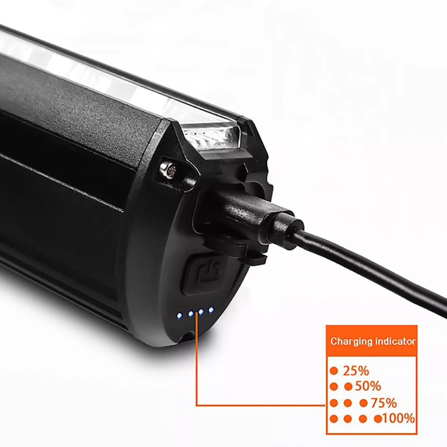 2600LM 8000mAh Rechargeable Bike Lights Bike Front Light Headlight lamp Bar USB Waterproof