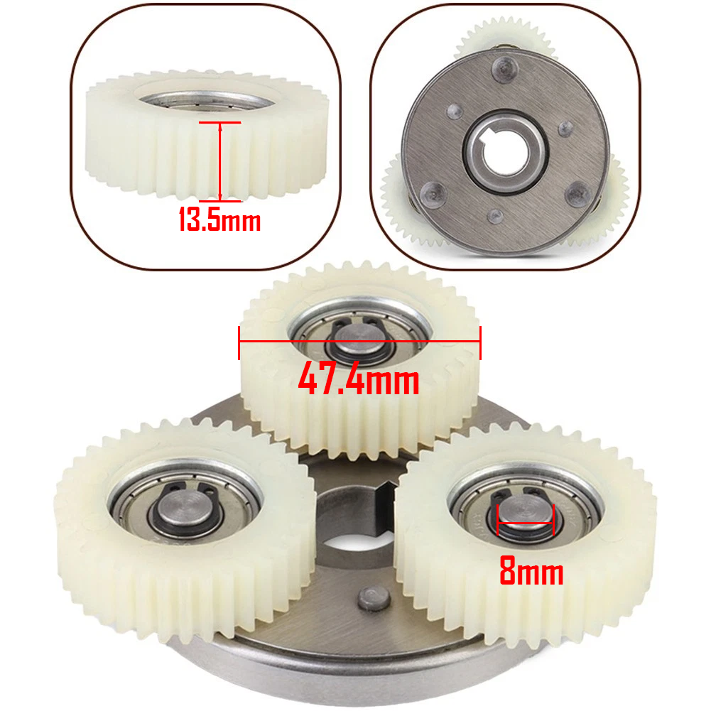 Electric Bicycle 36T Planetary Gears For TDR 500W 750W eBike Kit Front and Rear Hub Motor