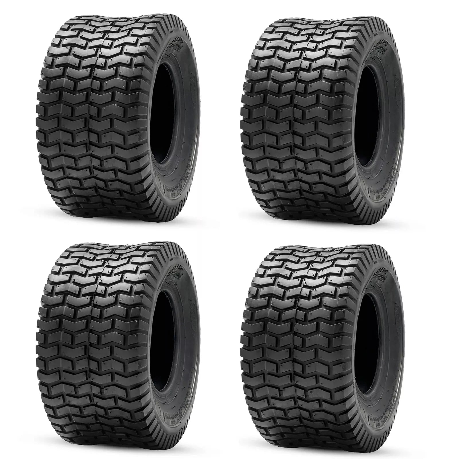 Set 4 Ride on Lawn Mower Turf Tires 15x6-6 Front & 18x8.5-8 Rear - 2PLY - TDRMOTO