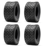 Set 4 Ride on Lawn Mower Turf Tires 15x6-6 Front & 18x8.5-8 Rear - 2PLY - TDRMOTO