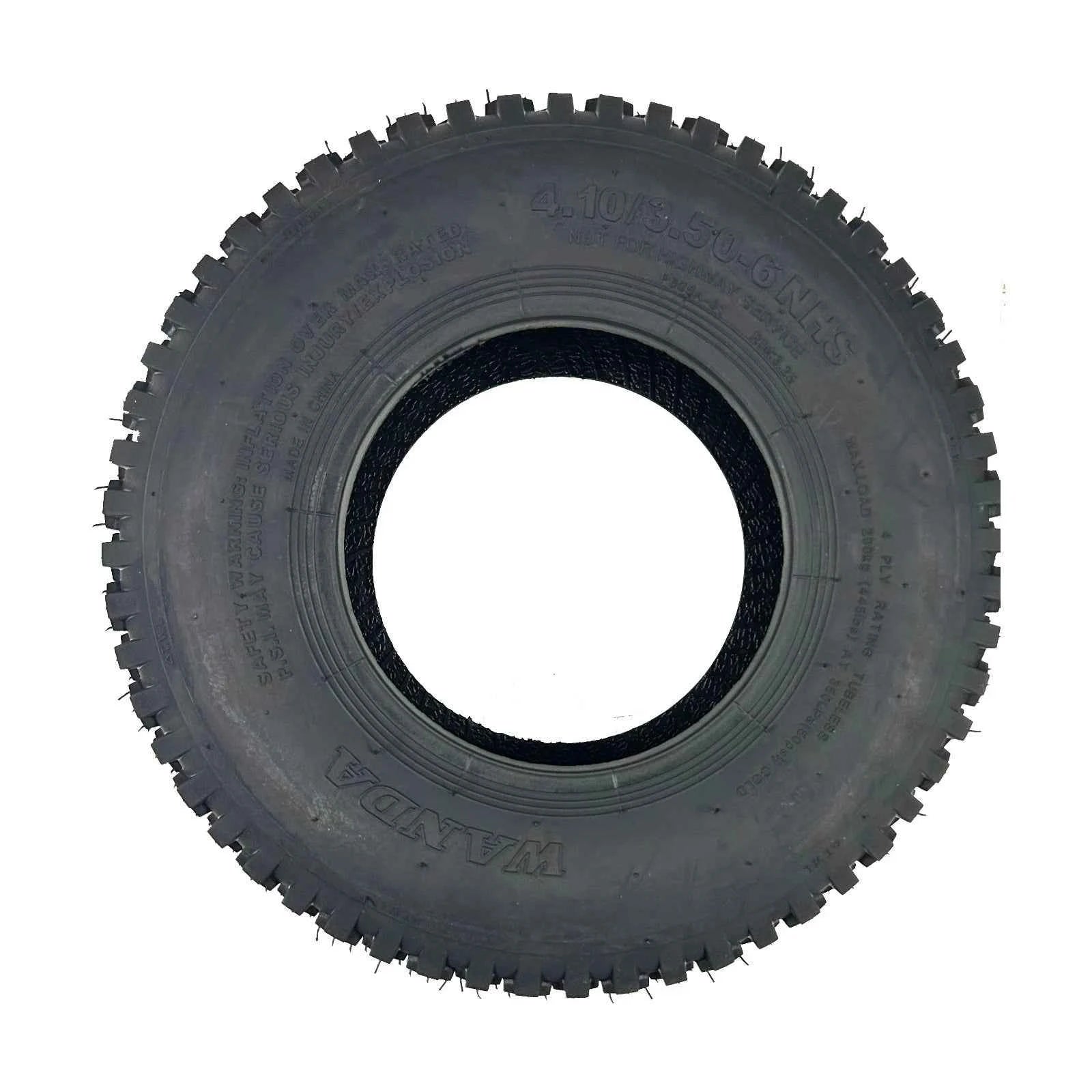 4.10x3.50-6 P605 4PLY TL TYRE For Ride On Mower Mobililty Scooter Pride Shoprider Invacare 6"