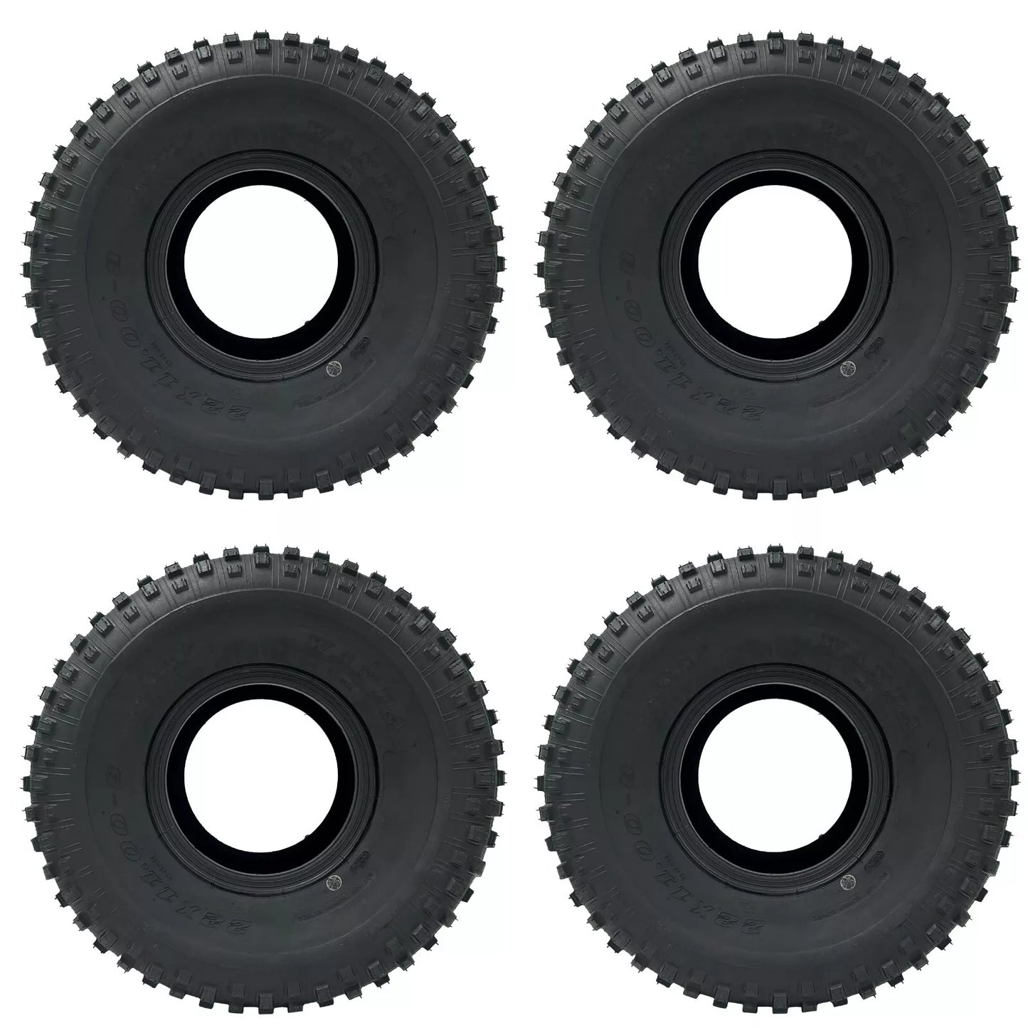 4pcs 22x11-8" 4 ply Tubeless Tyre For ATV Quad Buggy Honda Dirt Bikes