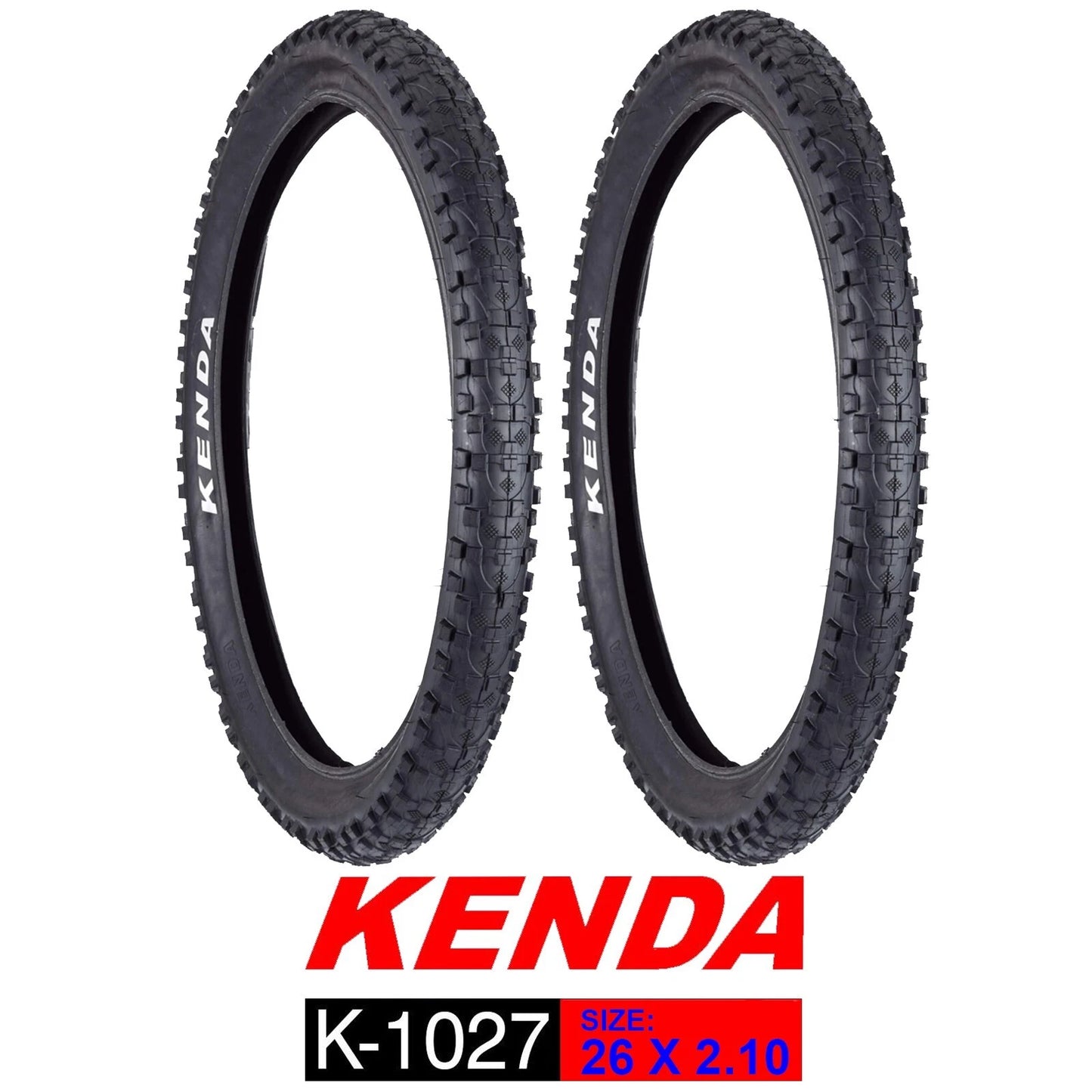 KENDA 26'' Tyre MTB K1027 Kadre 26 x 2.10 Rigid Black KENDA MTB Tire Tyres