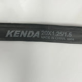 Kenda 20" x 1.25-1.5 BICYCLE TUBE 20" Tube Bikes BMX MTB