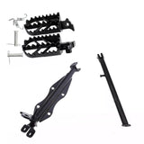 Footpegs & Stand & Footpegs Mount Bracket For 110cc 125cc Dirt Bike Off Road ATV - TDRMOTO