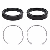 Motorcycle Fork Oil Seals 33mm x 45mm x 10.5mm with Retaining Clips Kit - TDRMOTO