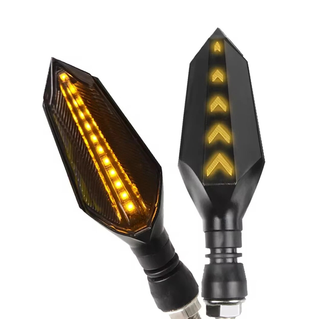 4 x Amber LED Indicators Blinkers For Yamaha Honda Suzuki Hyosung