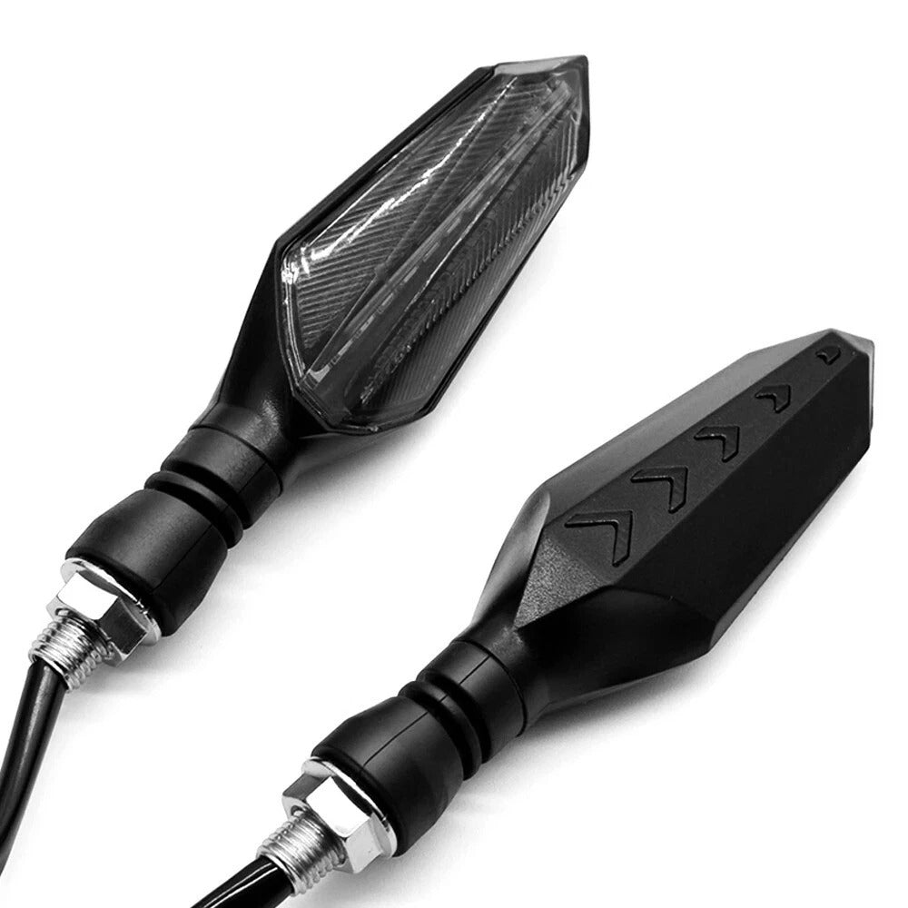 4 x Amber LED Indicators Blinkers For Yamaha Honda Suzuki Hyosung