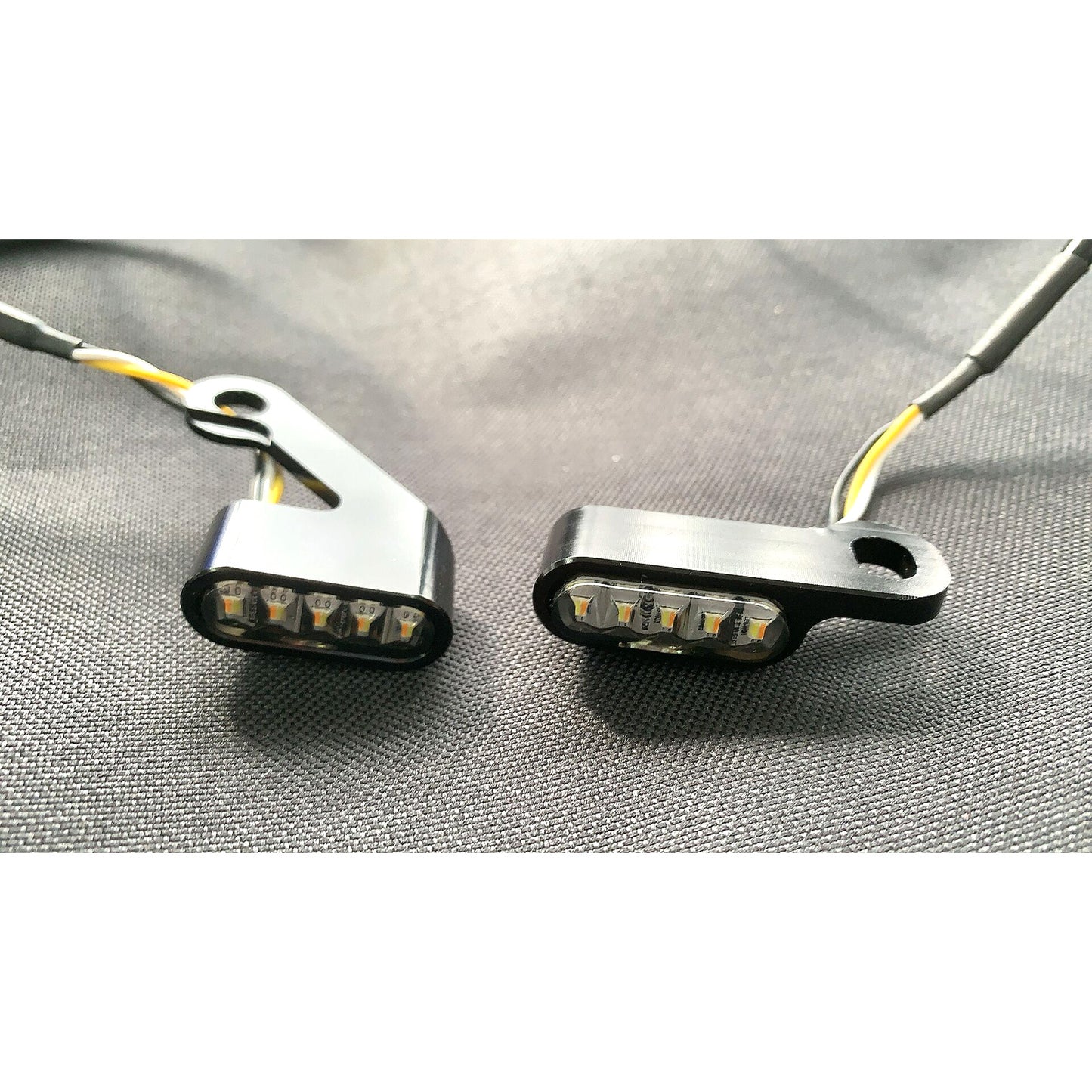 Motorcycle Handlebar LED Mini Turn Signal Indicator Light For Harley Sportster