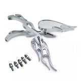 Flame Motorcycle Chrome Rear view Clear Mirror for Harley Yamaha Honda kawasaki Suzuki