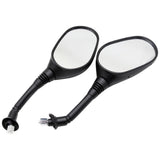 M8 2X Black Motorcycle Scooter Rear View Side Mirrors 8mm For Honda Suzuki KTM
