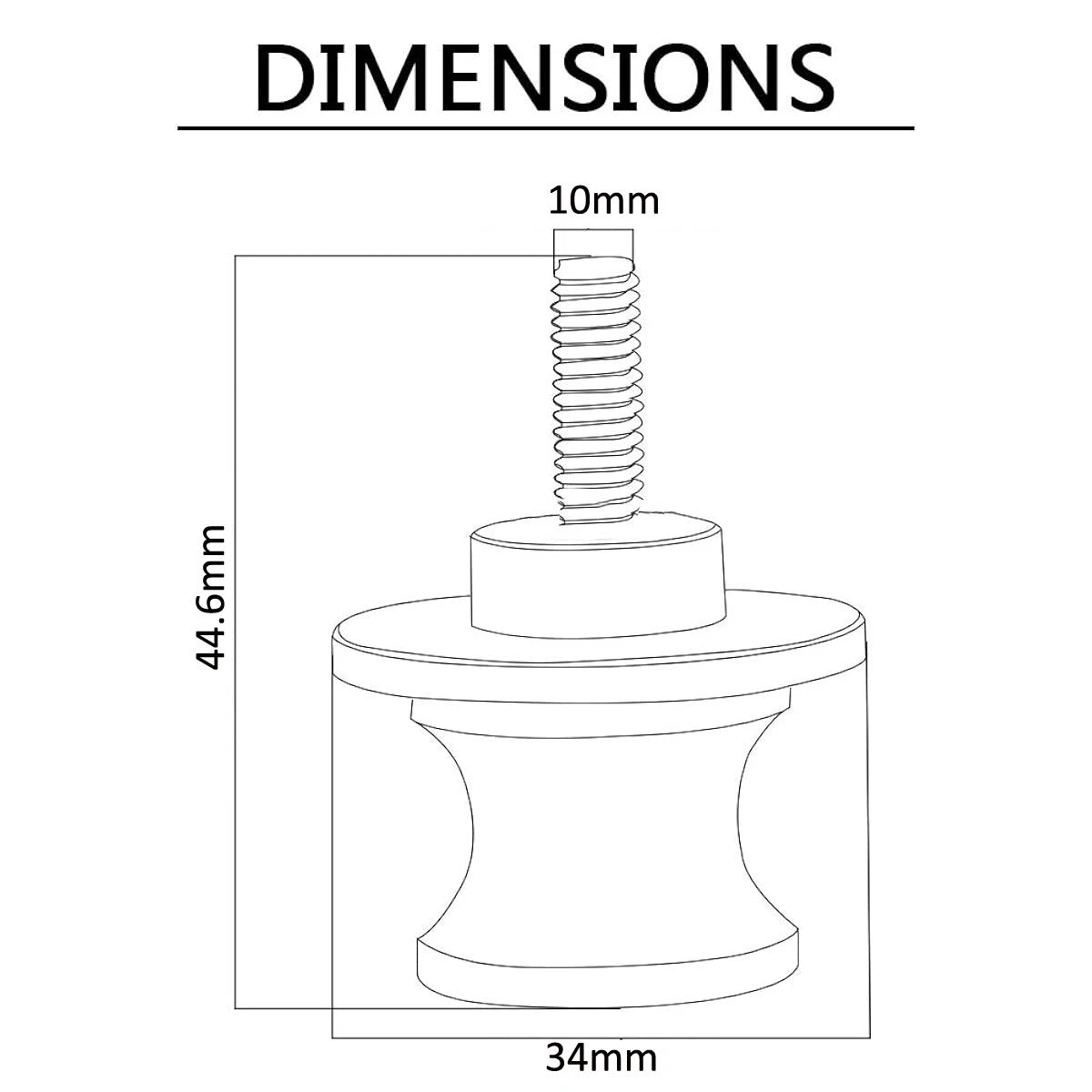 M10 x 1.25 Pitch Universal Motorcycle CNC Swingarm Swing Arm Spools Sliders Stand Bobbins