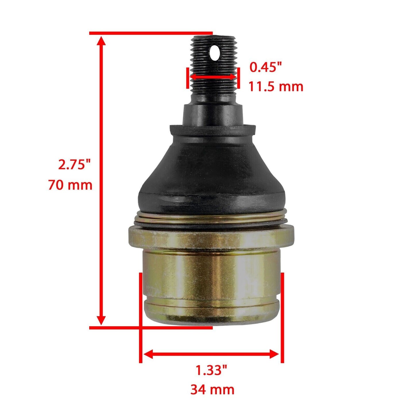 34mm ATV Quad Upper / Lower Ball Joint for Honda TRX350 TRX400 TRX420 TRX450