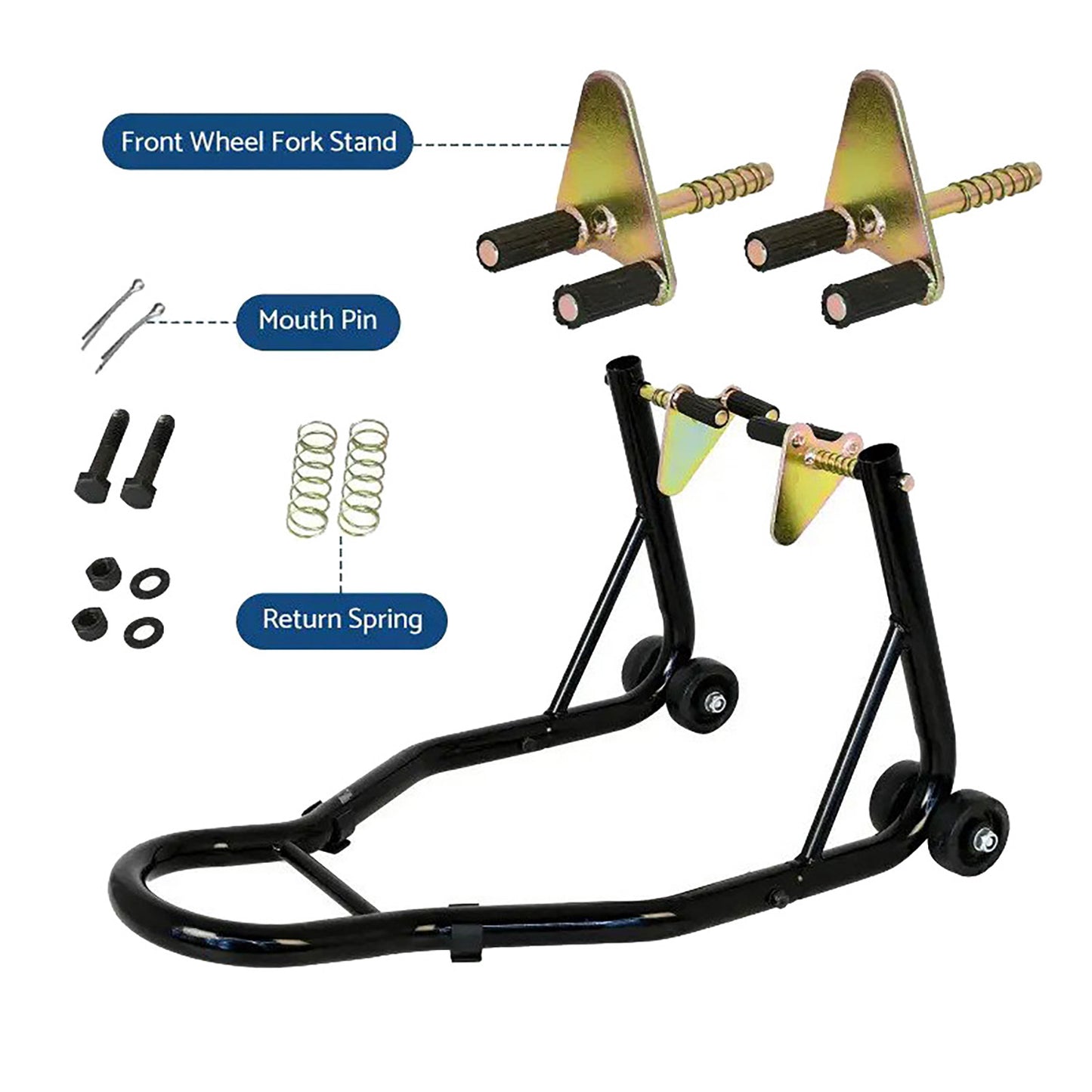 Universal Motorcycle Stand Front Swingarm Lift Spool Pit Dirt Road Bike