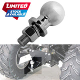 Chrome Tow Ball 3/4" 19mm thread 50mm Ball for Tractors, Quad Bikes Trailers