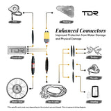 27.5" 48V 500W Front Wheel Hub Motor Conversion Electric Bike Bicycle Kit Triangle Battery - TDRMOTO