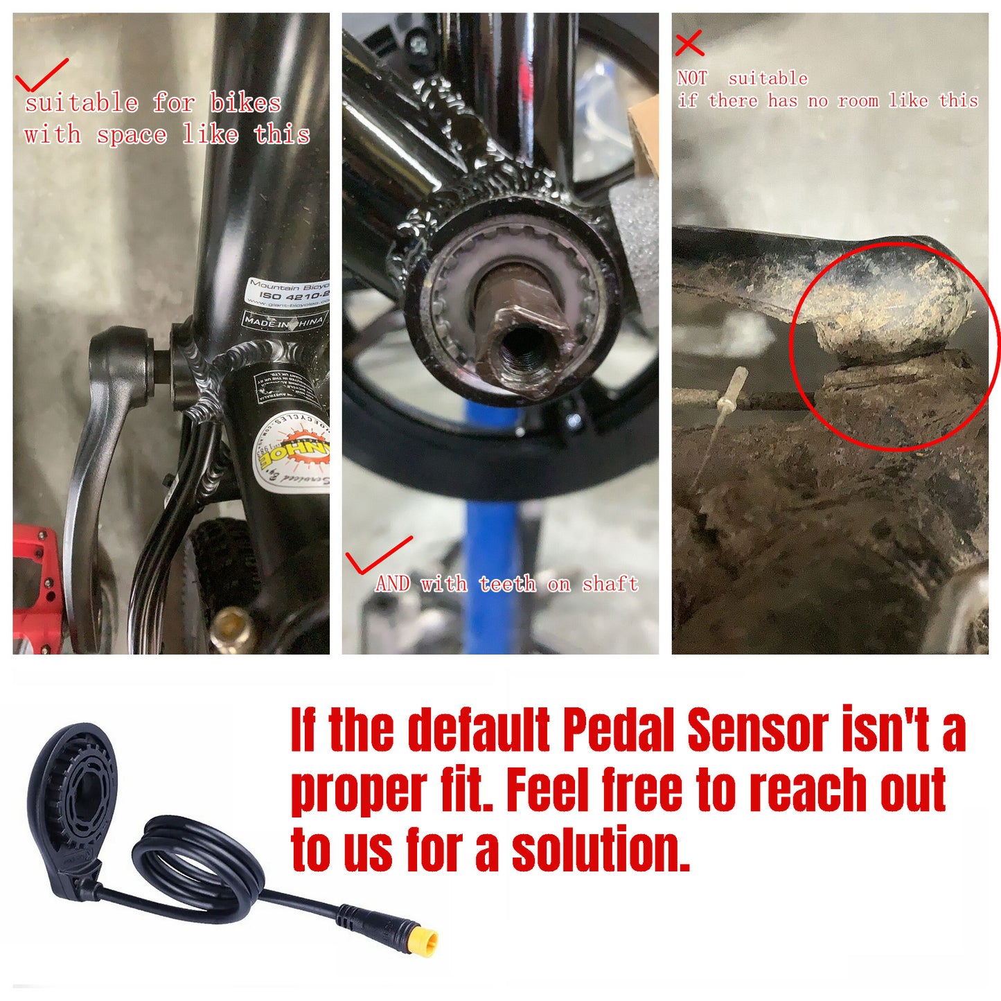 1500W 26" Rear Hub 48V 15Ah Rear Rack Battery Electric Bike Conversion Kit