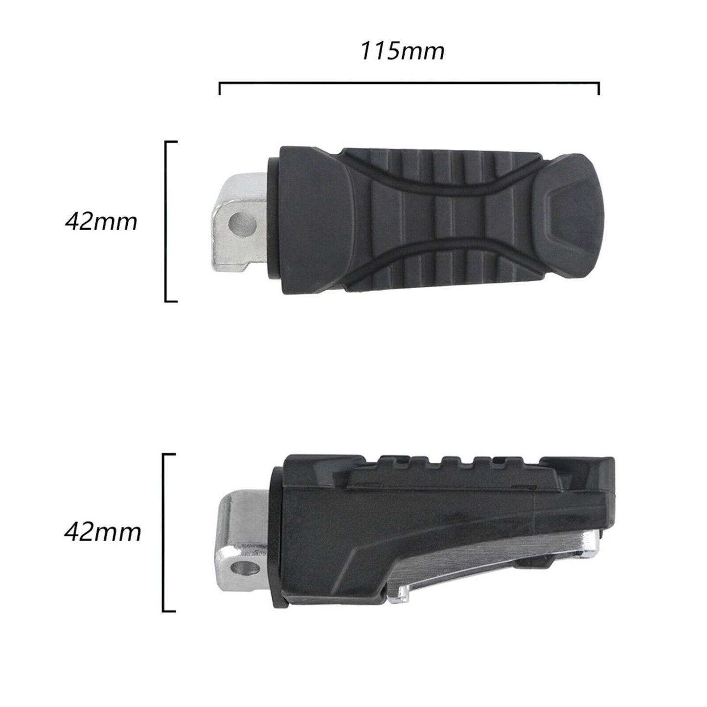 Rear Foot Pegs Pedal Footrest for BMW C660 C650 SPORT R1200GS 1000XR