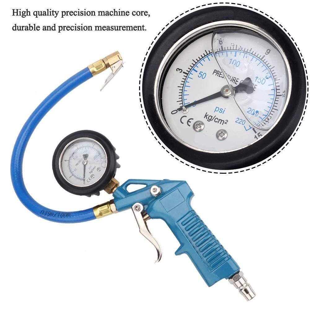 220PSI Premium Tire Inflator with Oil Pressure Gauge