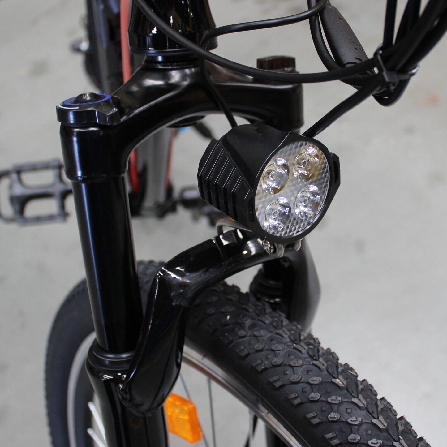 Ebike Waterproof 24V 36V 48V LED Front Lamp Head Light for Scooter Tour EBicycle