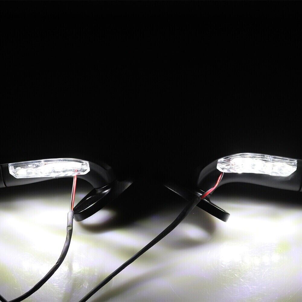 Motorcycle Adjustable Wind Swivel Wing Fin Rearview Side Mirror For Honda Suzuki Kawasaki