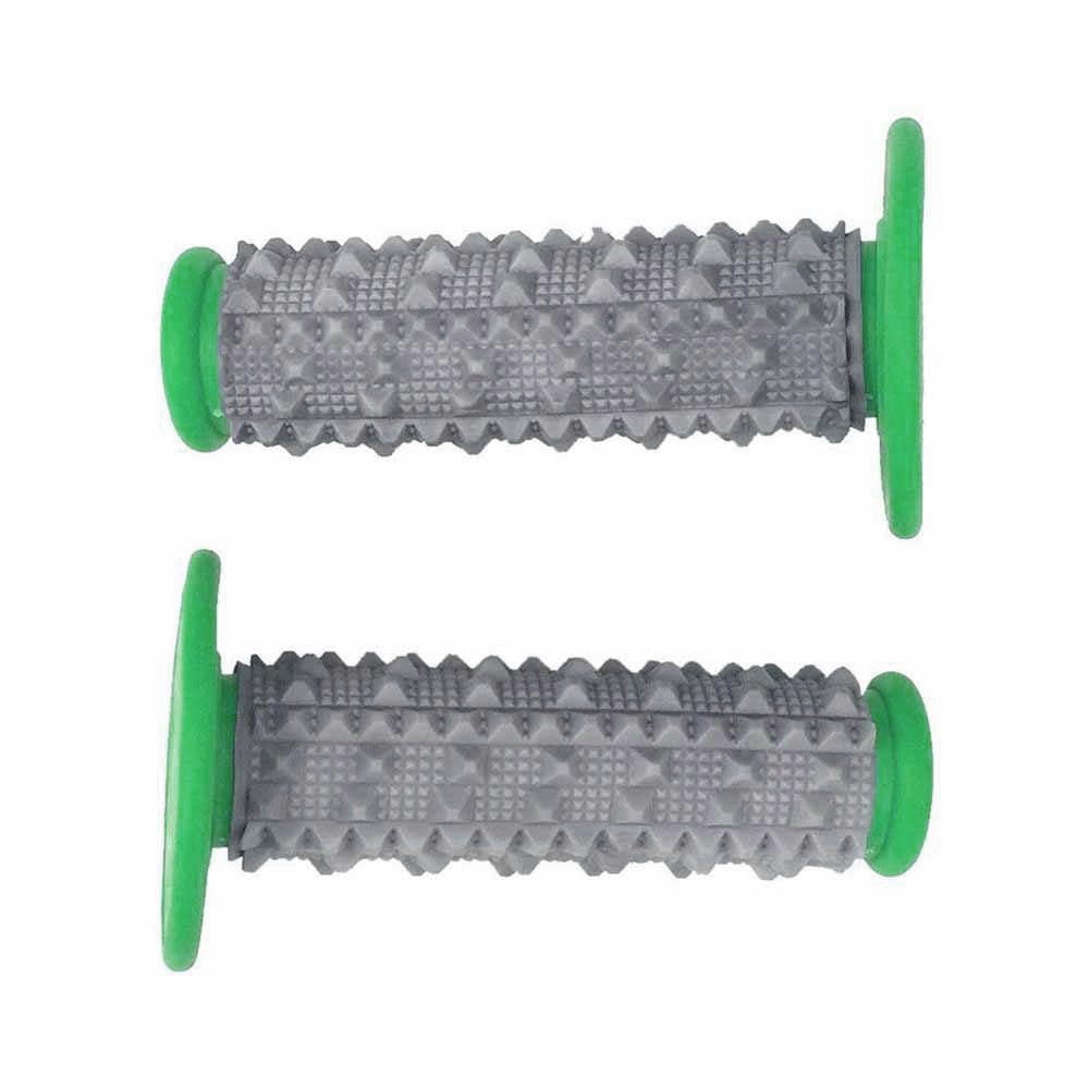 Green MX Motorbike Hand Grips Dirt Pit Quad Bike Handle bars 22mm 7/8"