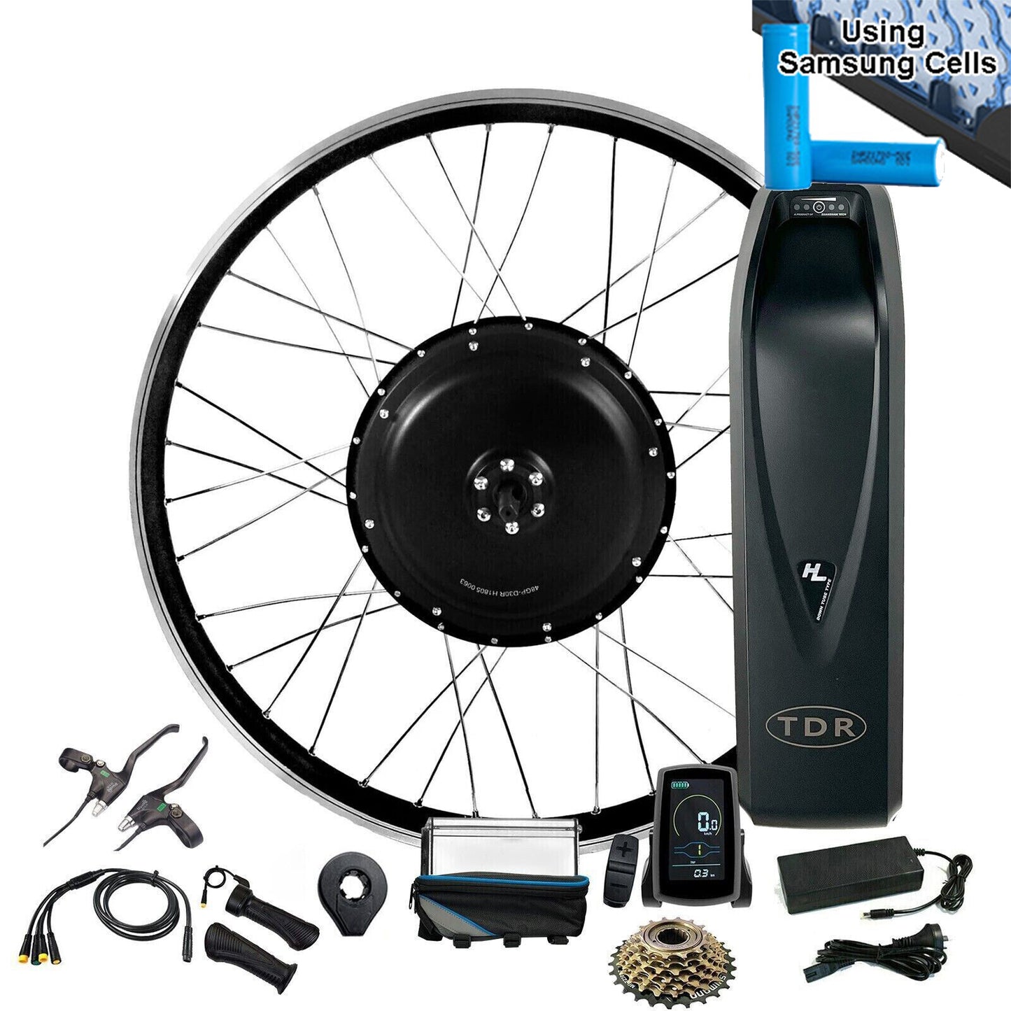 Presale - 1500W 26'' Inch EBike Bicycle Conversion Kit 48V, Samsung Cell 20A Battery