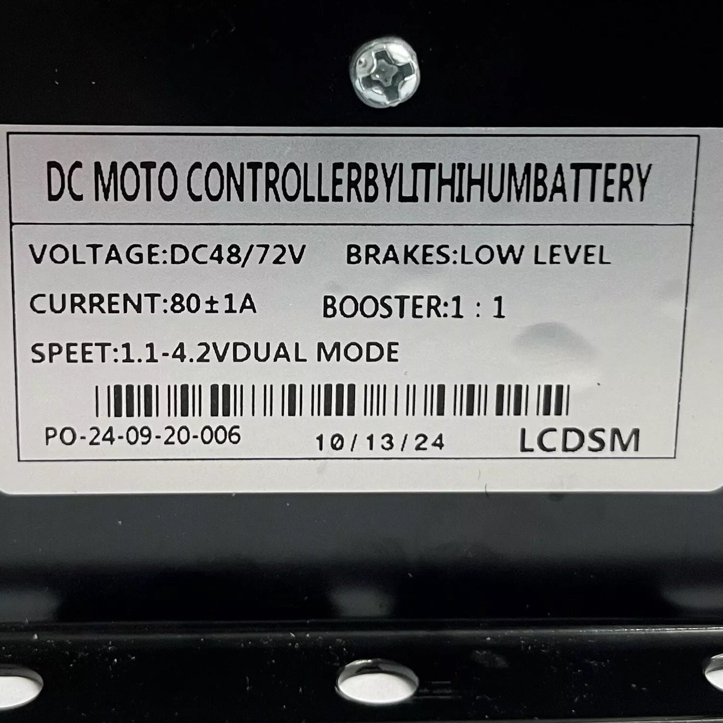 For E-Bike E-Scooter Brushless Hub Mode Controller, 3000W,48V 72V 80A 18mos