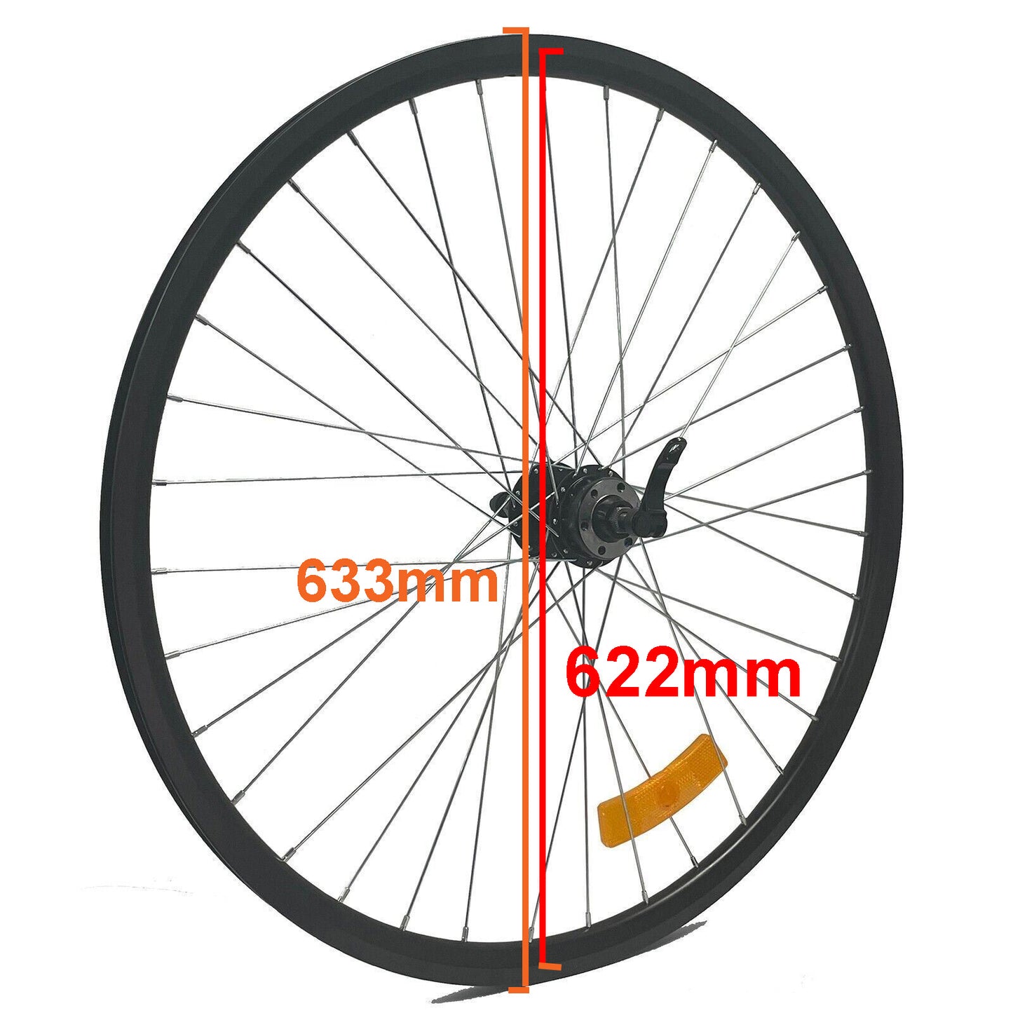29" Inch 36 Spokes Bike Bicycle Front/Rear quick release Wheel Rim for Mountain Bike MTB Push Bike