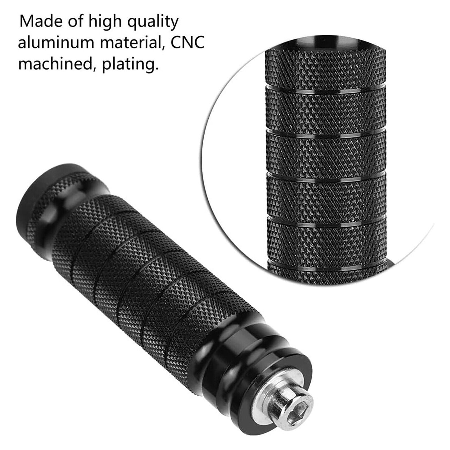 Pair CNC Universal 8MM/M8 Motorcycle Foot Pegs Footpegs Rearset Foot Rest Pedals