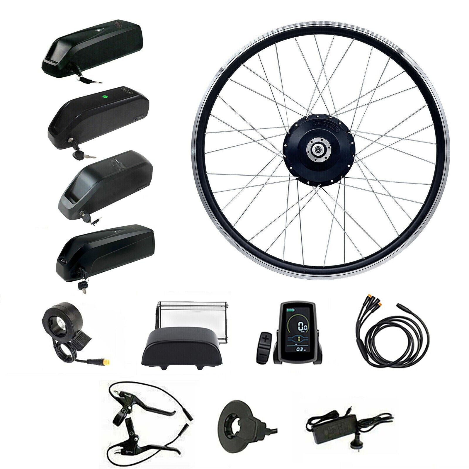 26" 48V 500W Front Wheel Hub Motor Conversion Electric Bike Bicycle Kit - TDRMOTO