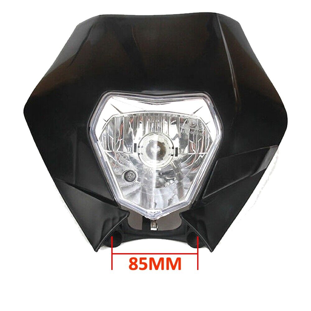 Dirt Bike Rec Reg Headlamp (Black) Tail Light Kit For Suzuki KTM Honda Enduro MX