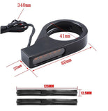 1 Pair Front Motorcycle LED Turn Signal Indicators with 41mm Fork Tubes Clamp Mount - TDRMOTO