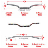 1 1/8" Handlebar Fat Bar For KTM Honda Yamaha Kawasaki Supermoto Enduro MX - TDRMOTO
