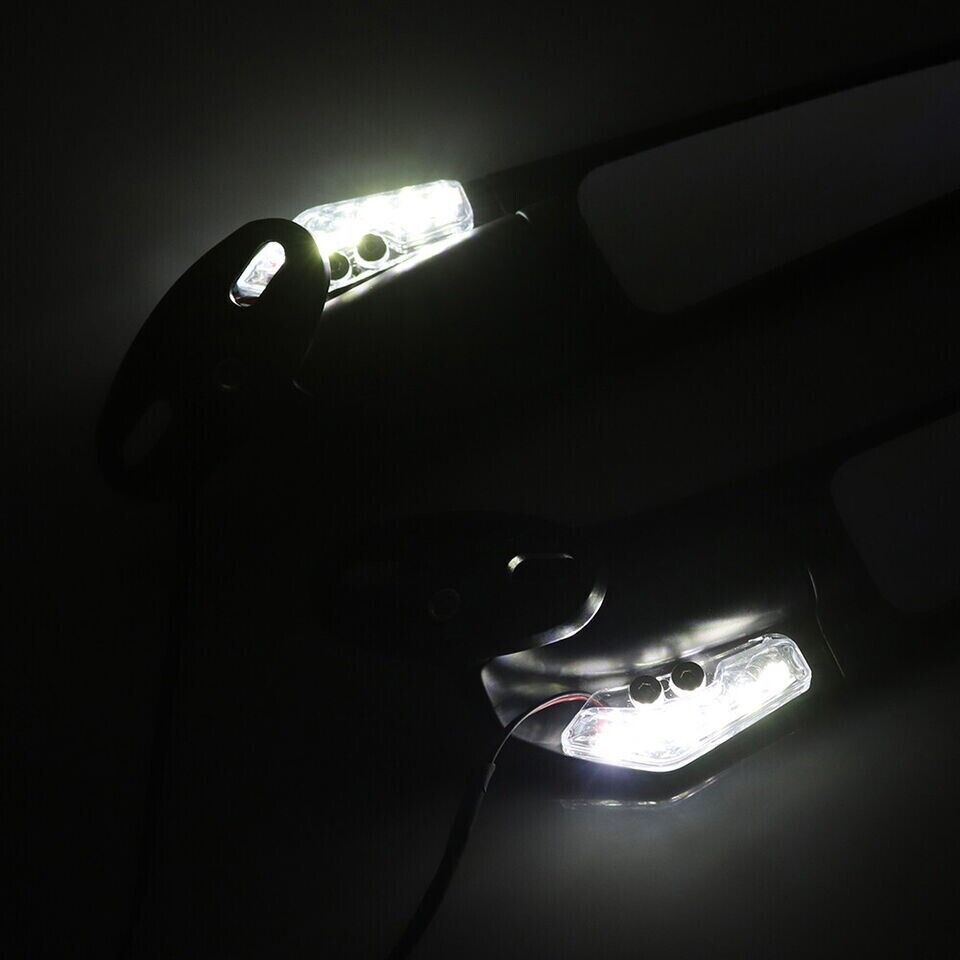 Motorcycle Adjustable Wind Swivel Wing Fin Rearview Side Mirror For Honda Suzuki Kawasaki