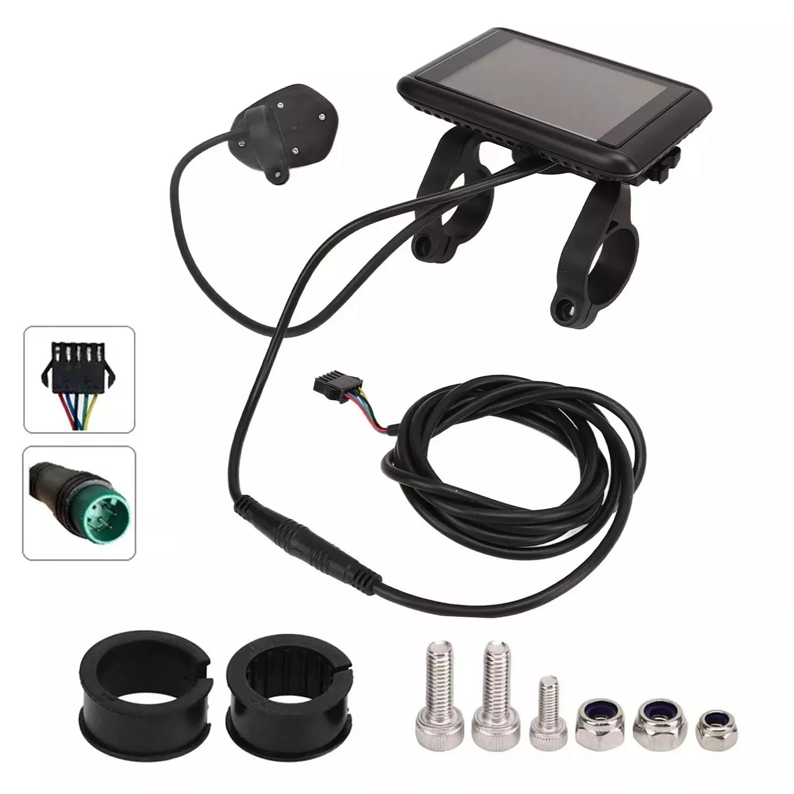 Electric Bike Bicycle Panel UKC1 Colored LCD Display For E-Bike Kit 5 pins plug with SM plug adapter OMD Protocal - TDRMOTO