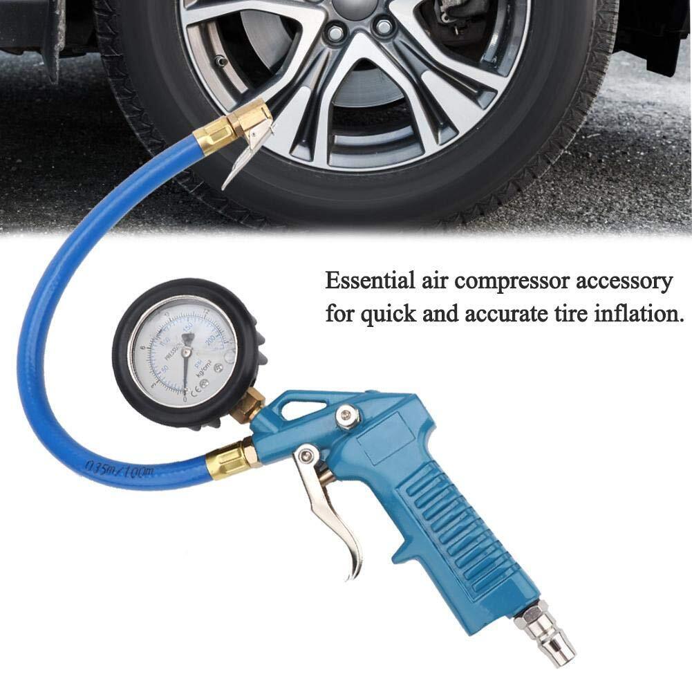 220PSI Premium Tire Inflator with Oil Pressure Gauge