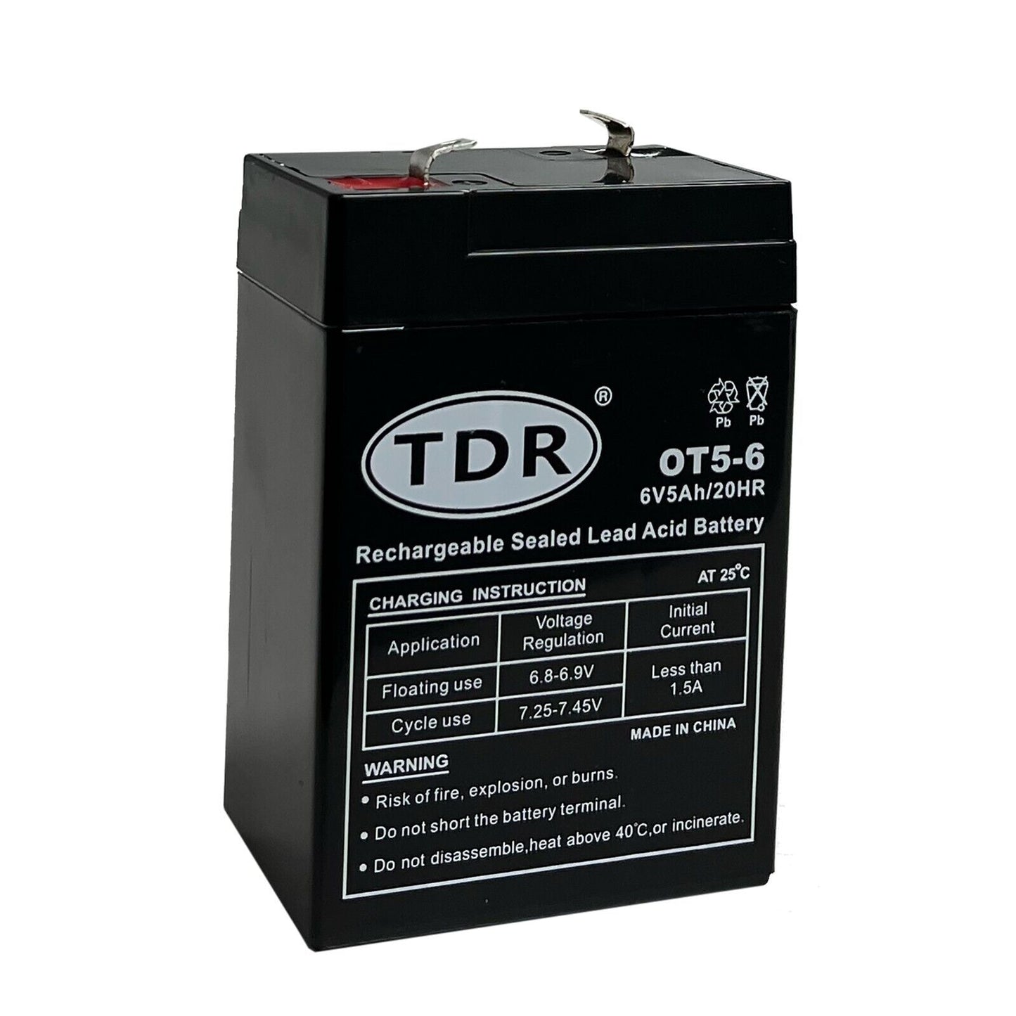 Brand New 6V 5.0AH SLA Rechargeable battery 6volt Sealed Lead 5ah Toy Electric