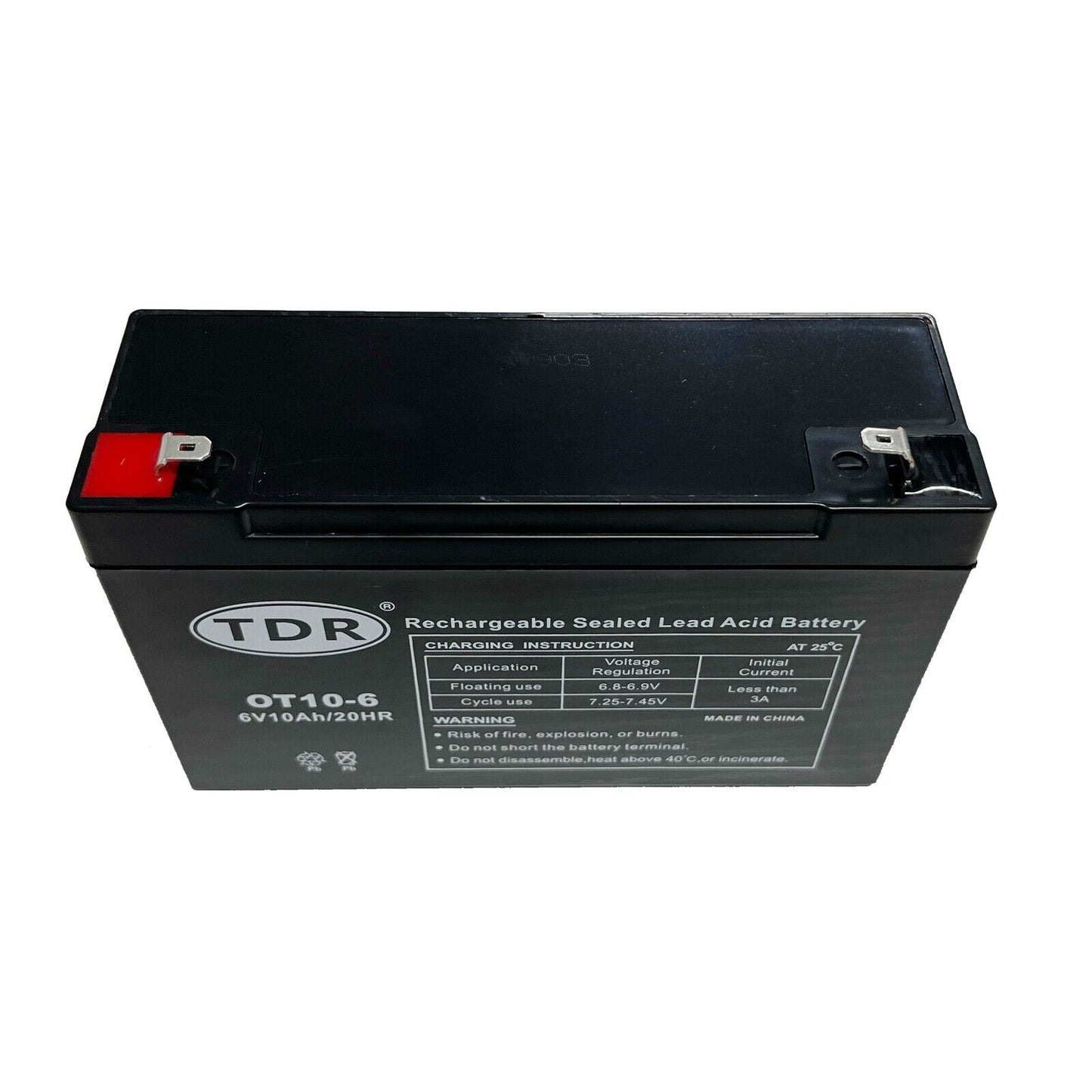 6V 10AH AGM Deep Cycle Battery SLA Sealed UPS Alarm Toy Replace 4Ah 5Ah 6Ah 7Ah 9Ah