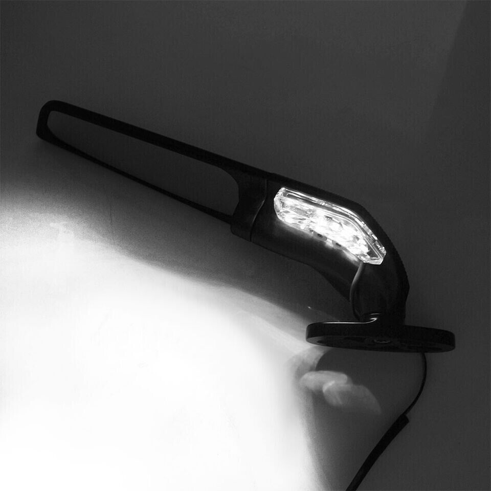 Motorcycle Adjustable Wind Swivel Wing Fin Rearview Side Mirror For Honda Suzuki Kawasaki