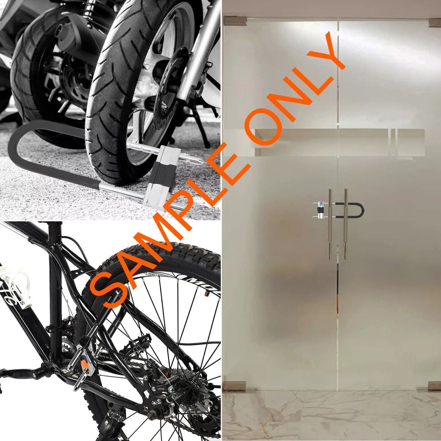 Heavy Duty D-Lock U-Lock Secure Anti Theft for Motorcyle Ebike Bicycle Dirtbike