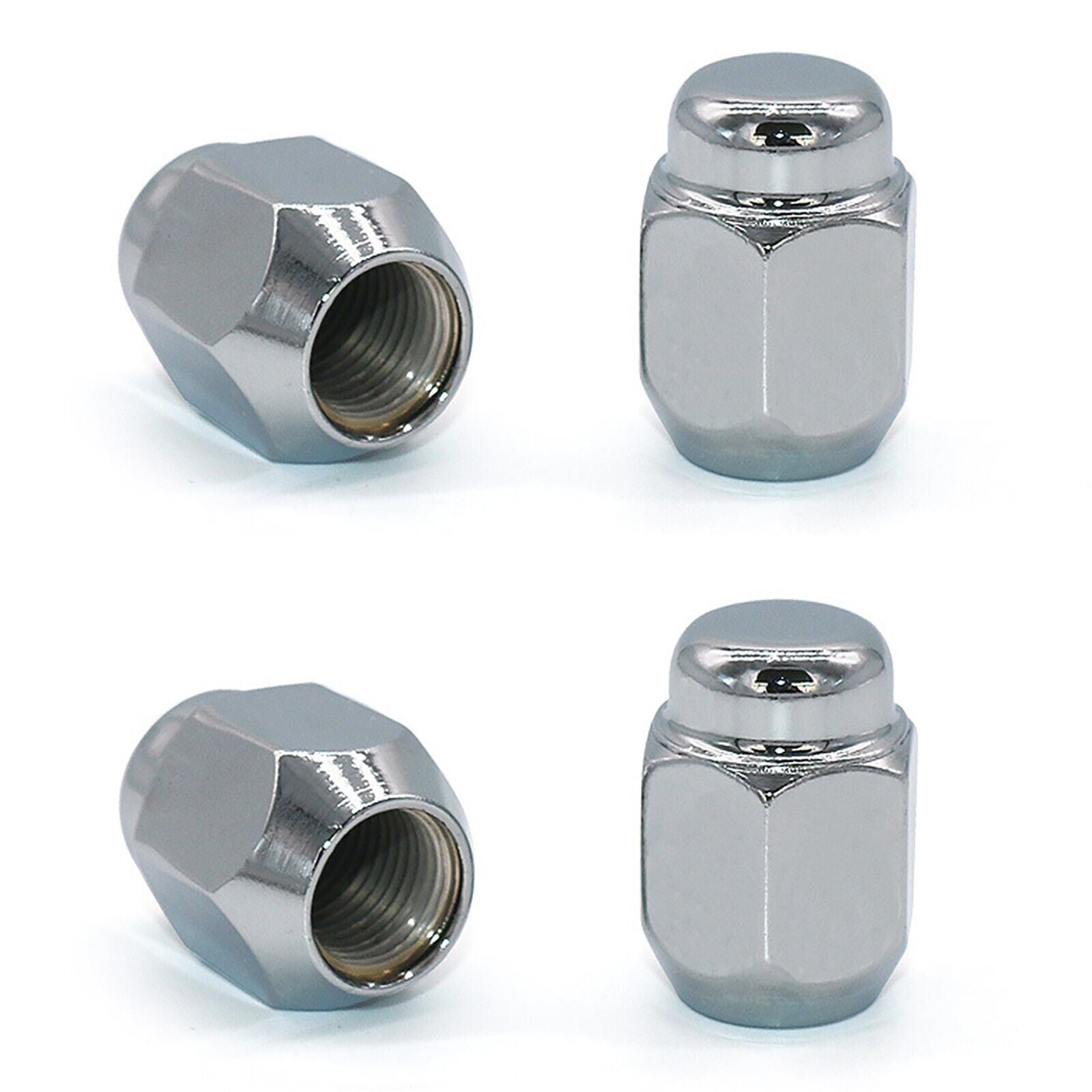 4x 17mm Head 10x1.25MM ATV QUAD Wheel Lug Rim End Cap Nuts - Chrome - TDRMOTO