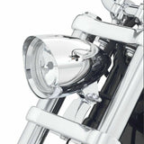 4.5'' Chrome/Black Motorcycle Bullet Headlight Light For Harley Davidson Choppers Silver - TDRMOTO