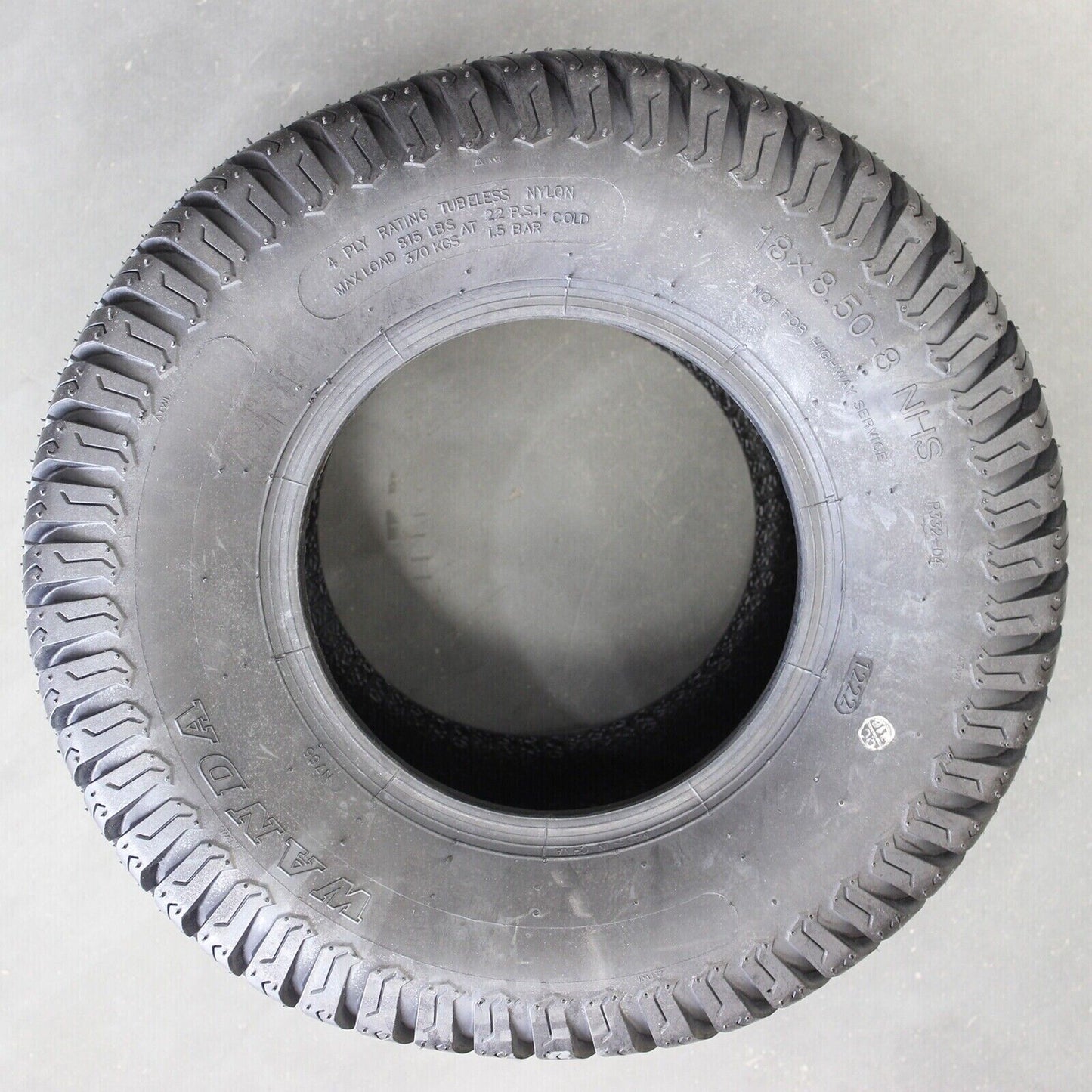 2PCS 18 X 8.50 - 8" TYRES 4PLY suit RIDE ON MOWERS/GOLF CARTS/MINI DIGGERS