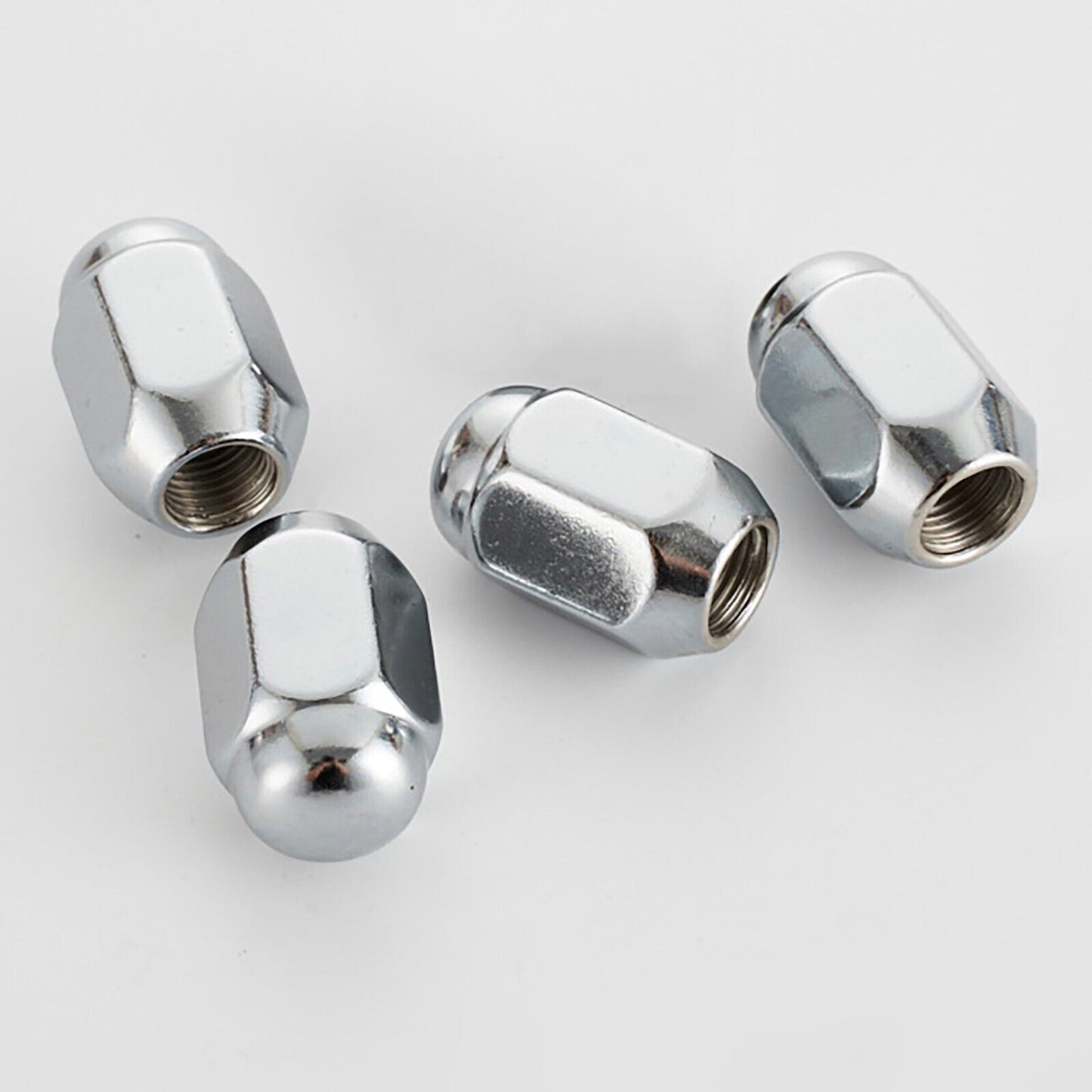 4x 17mm Head 10x1.25MM ATV QUAD Wheel Lug Rim End Cap Nuts - Chrome