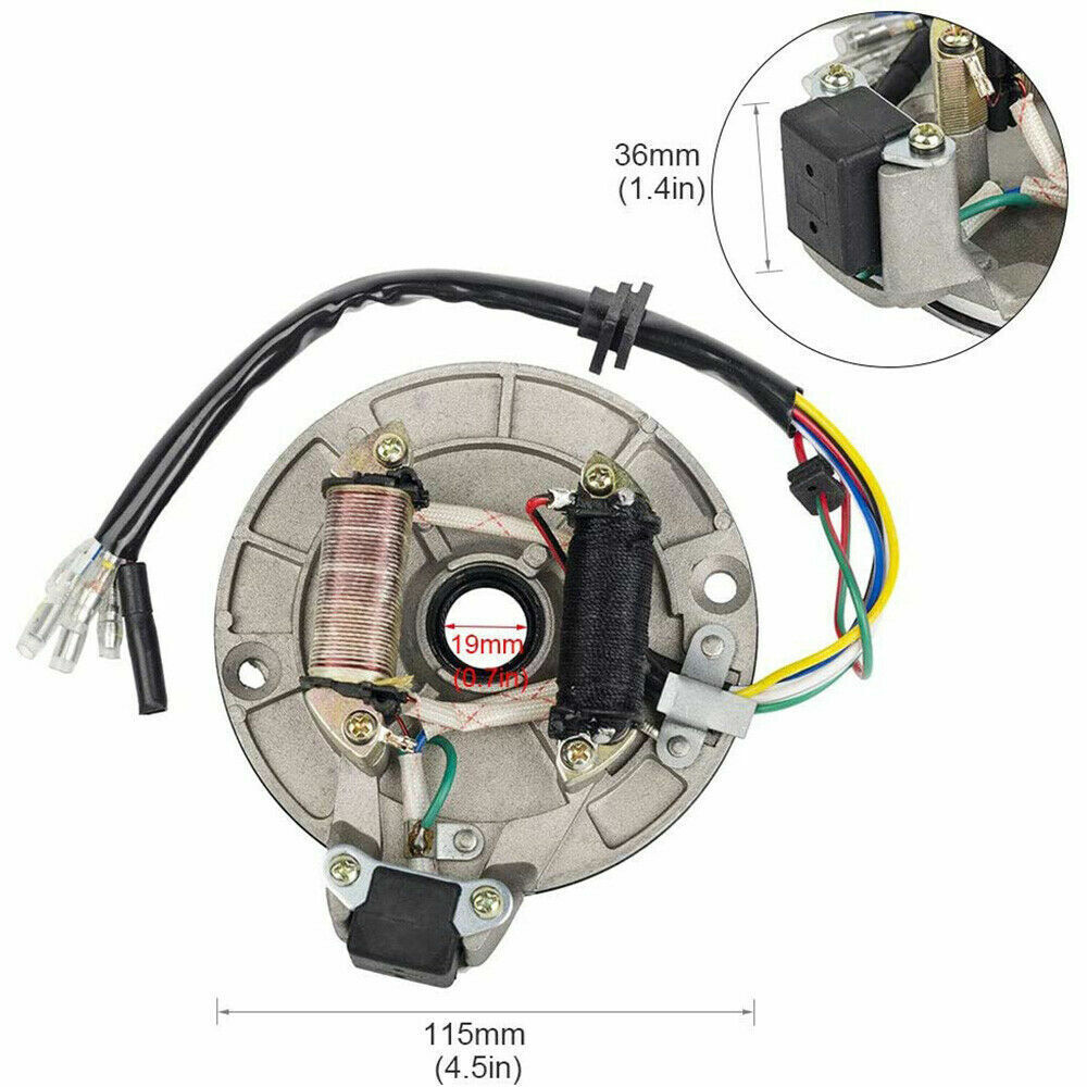 Magneto Stator Plate + Flywheel Set for 110cc 125cc Kick Start PIT PRO Dirt Bike