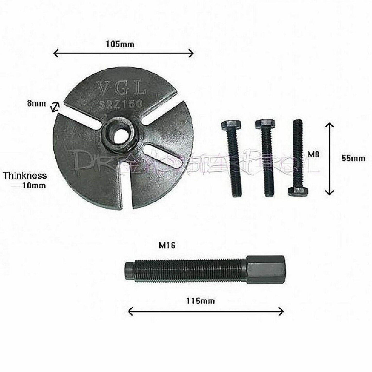 Clutch Magneto Stator Puller Pulley Set for Thumpstar Atomik Pitpro DHZ Enduro